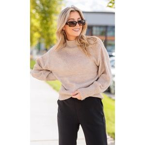 Anthropologie Mockneck Tunic Sweater